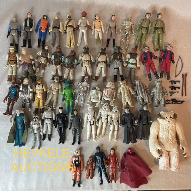 Star Wars Figure Lot 70’s 80’s Stormtroopers Ewoks Droids Skiff Endor Repro