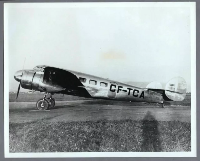 Tca Trans Canada Airlines Lockheed 10A Electra Cf-Tca Vintage Airline Photo