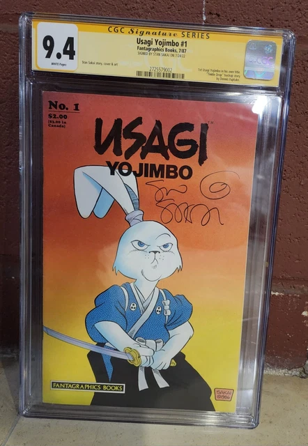 Fantagraphics Comics Usagi Yojimbo 1 CGC 9.4 SS Signed 1987