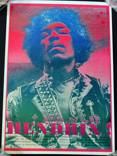 13 X 19" JIMI HENDRIX Beautiful Reprint Poster - Canada 1969