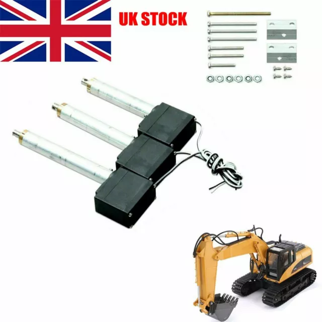 3* Upgraded Metal Arm Driving Servo Set for Huina 1550 RC Excavator Car Truck UK