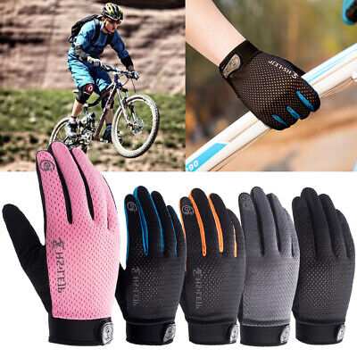 MTB BMX Mountainbike Radsport Vollfinger Handschuhe Atmungsaktiv Unisex Erwachsene Touchscreen mit Gel Pads Bicycle Gloves aaasports Fahrradhandschuhe für Herren Damen 