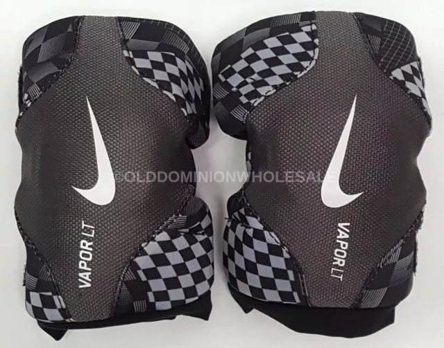 New Nike Vapor LT Large Black Lacrosse Protective Arm Pads