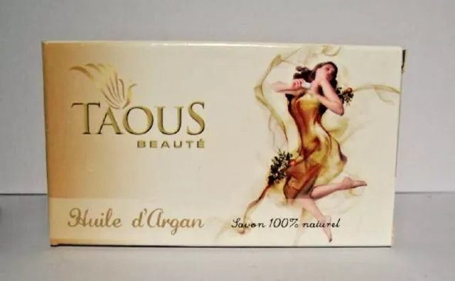 Savon à l'huile d'argan, Marque Taous, du Maroc, 125 Grammes - 100% naturel.