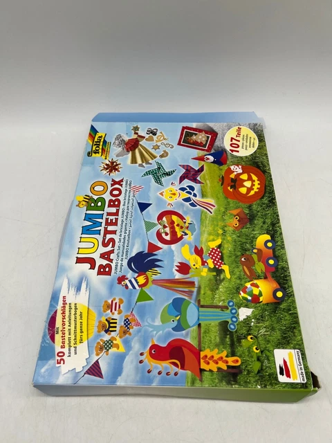 Folia® Maleta de manualidades JUMBO 107 piezas Set creativo Caja de manualidades Juego de manualidades