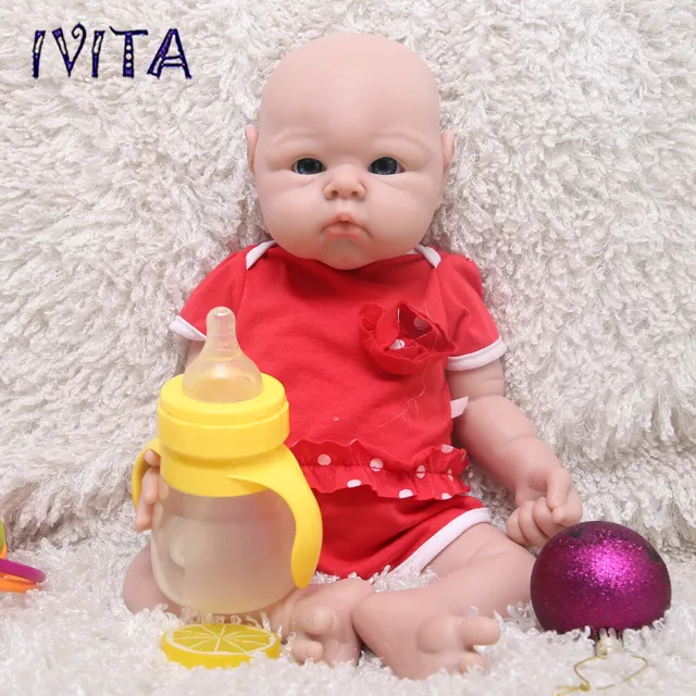 Cute Chubby Baby 19'' Lifelike Reborn Baby Girl Silicone Doll Kids Playmate