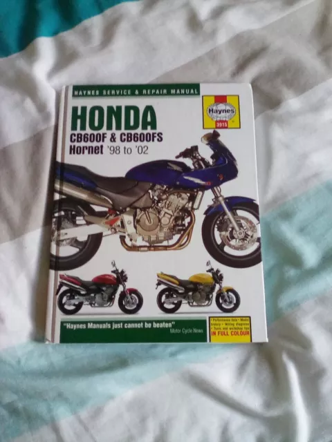 honda hornet 600 workshop manual.98 to 02. Opened but never used. Hardback.