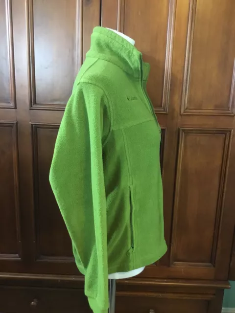 Veste jeune garçon ou fille Columbia polaire zippée complète taille 14/16 vert massif LK neuf avec étiquette 2