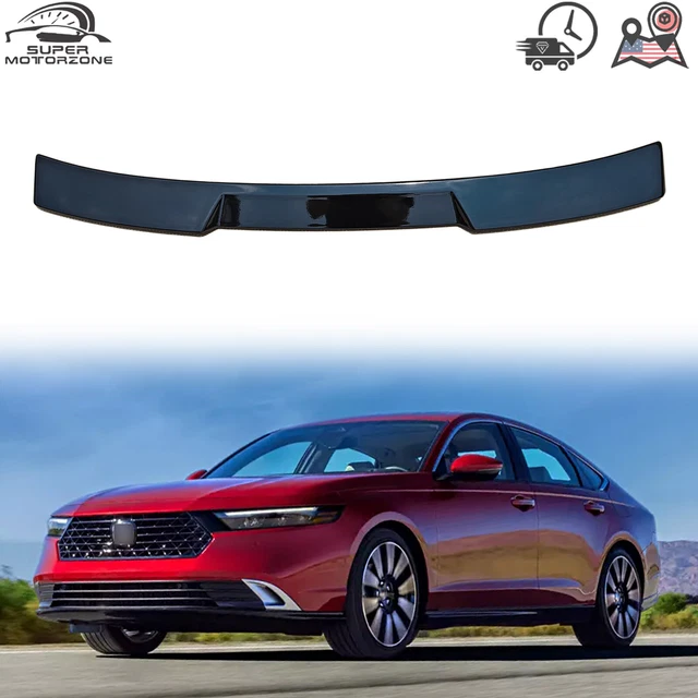 FOR 20232024 HONDA Accord 11th Rear Roof Spoiler Visor Lip Gloss Black