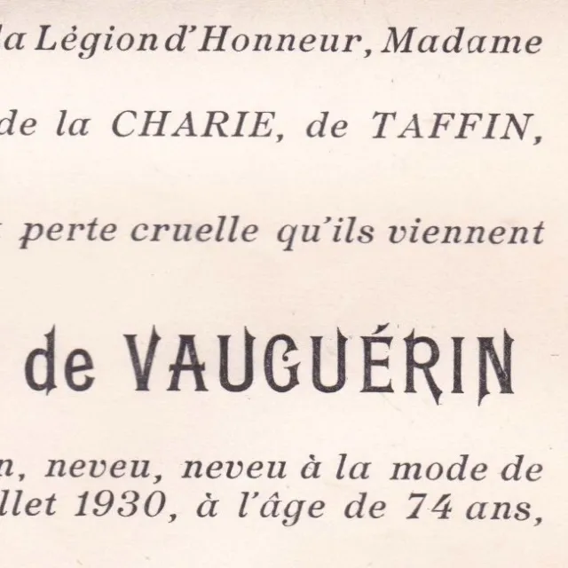 Edgar Rivière De Vauguérin Paris 1930 Château de Parpeville Ribemont Aisne