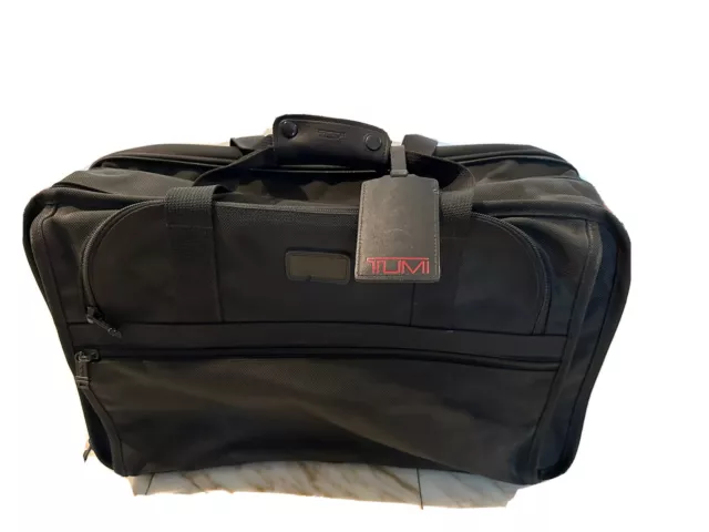 Tumi Black 22” Ballistic Nylon Carry On Bag Suitcase Perfect Condition