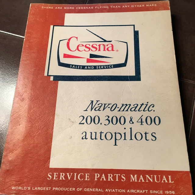 1966 CESSNA NAVOMATIC 200, 300 and 400 Service Manual $131.34 - PicClick