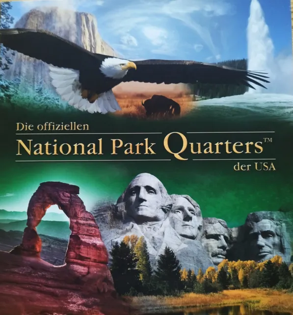 National Park Quarters Goldmünzen, kpl. Sammlung inkl. Sammelalbum