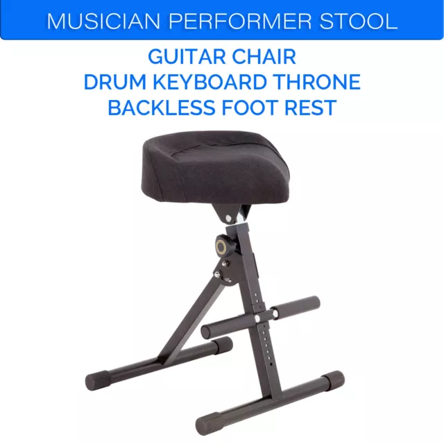 DL Portable Musician Performer Stool Guitar Chair Drum Keyboard foldable Throne