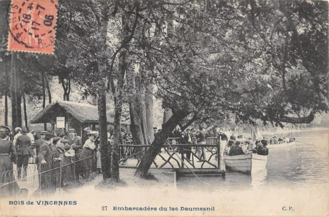 Cpa 94 Bois De Vincennes / Embarcadere Du Lac Daumesnil