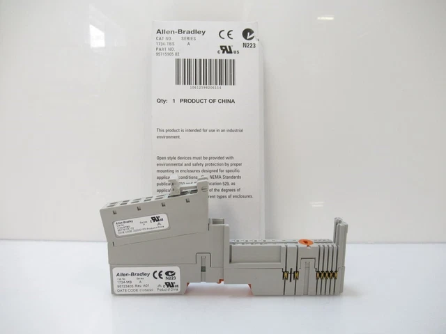 1734-TBS 1734TBS Allen Bradley Terminal Base 12 Position + Spring Terminal