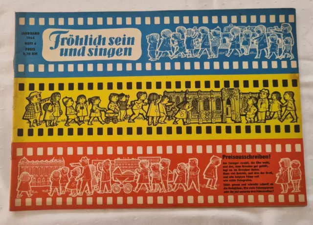 Frösi Fröhlich sein und singen Pioniermagazin Comic Heft 4 Jahrgang 1964 DDR