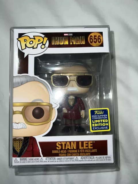 Funko Pop! Marvel Iron Man #656 Stan Lee 2020 Summer Convention Exclusive