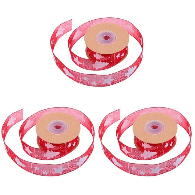 3 rollen von Weihnachten Geschenk Bänder Weihnachten Bögen Bänder