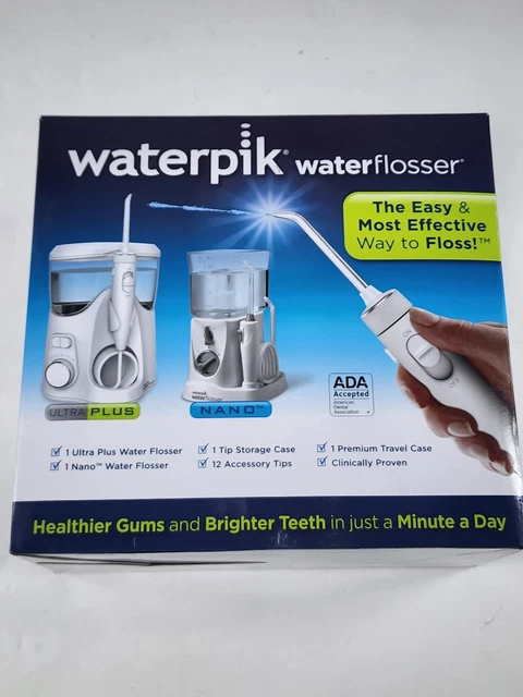 Paquete de 12 hilo dental Waterpik Ultra Plus Nano Water Floss *NUEVO* ENVÍO GRATUITO