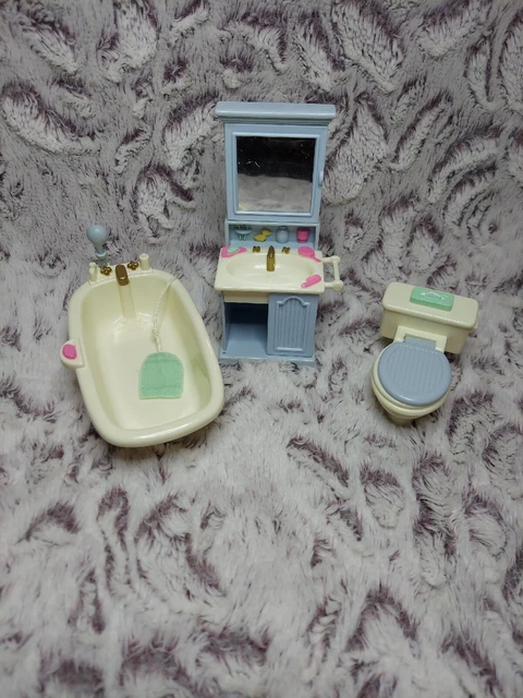 Vintage Fisher Price Loving Family Bathroom Set