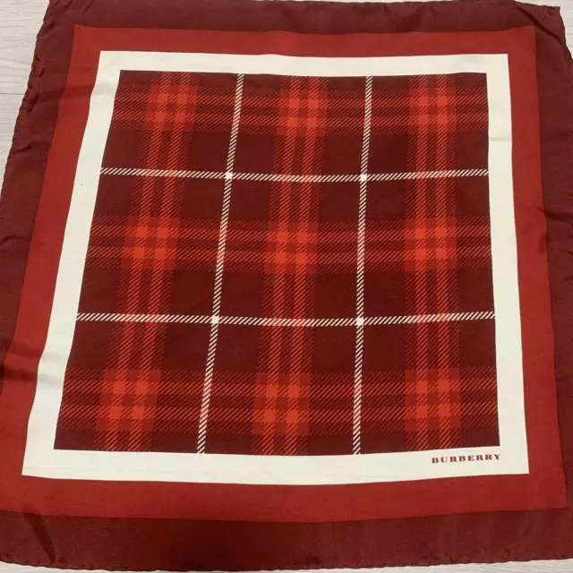 Burberry scarf mini silk 46cm*46cm red  check