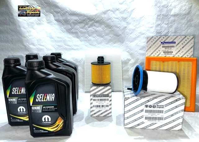 Filtri Bosch Kit Tagliando 4 Olio Selenia 5W30 - Per Motori 1.6 Multijet JTD Kit Tagliando Auto