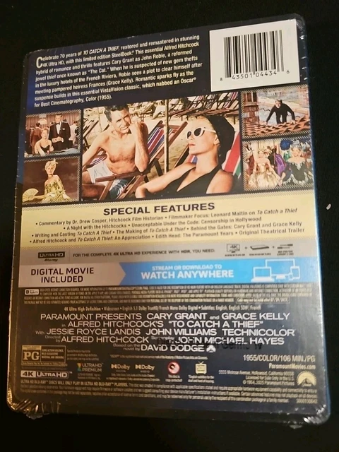 TO CATCH A Thief 4K SteelBook 70th Anniversary New SHIPS FAST! £22.37 ...