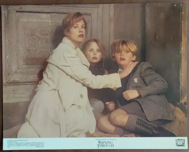 Melanie Griffith protects children Shining Through org movie Lobby Card 2606