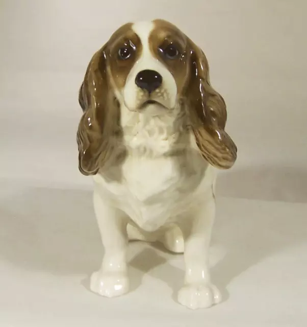 Hutschenreuther Cocker Spaniel M.H. Fritz Germany 6" by 8" Porcelain Figurine