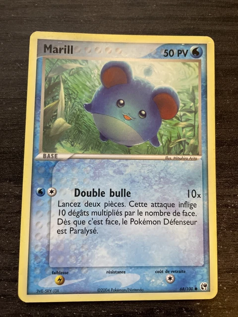 Marill Commune - Pokémon 68/100 Ex Tempête De Sable Proche Du Neuf Fr