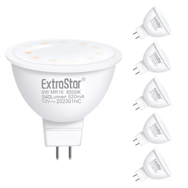 6× MR16 LED Light Bulbs 6W Energy Saving Downlight Spotlight Warm Natural White