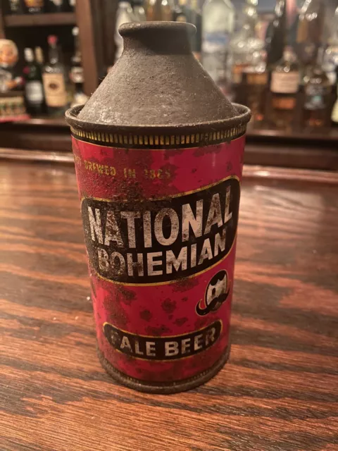 National Bohemian Pale Beer 12 oz Cone Top Can Baltimore MD new york brewing b