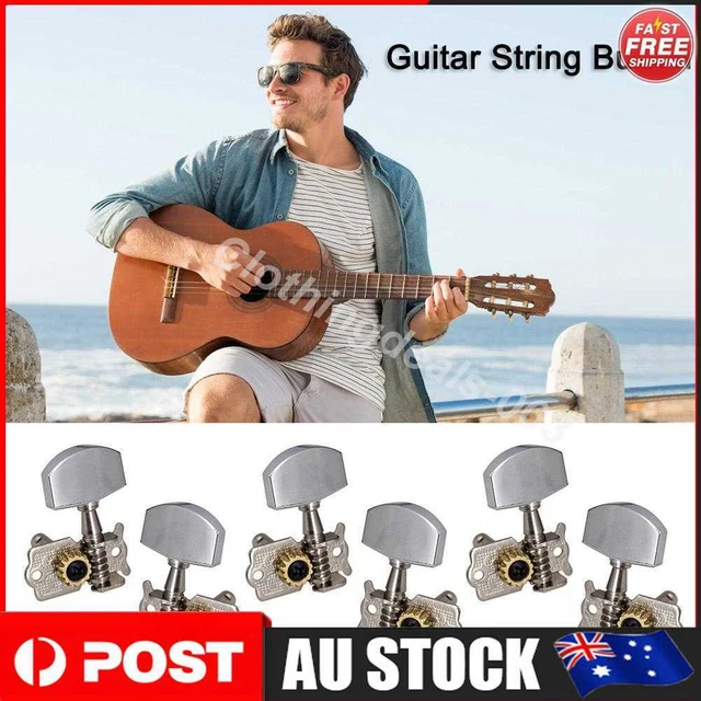 6pcs Guitar 3L 3R Open String Button Tuning Pegs Machine Head Key Peg Tuners