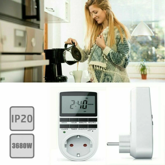 Timer presa elettronico 3680 W Ratel timer digitale timer settimanale