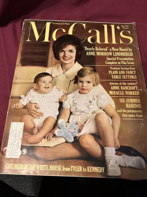 McCalls Magazine May 1962 Jackie Kennedy And Children Cover.