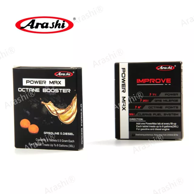 Arashi Power Max Octane Booster Gas Additive For Yamaha YZF R1 / R6 / R7 3*p