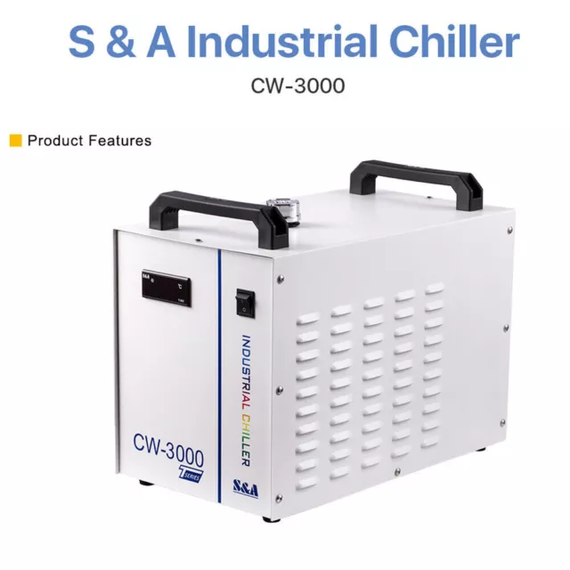 S&A CW3000TG Industry Water Chiller for Cooling Laser Engraver Machine 110V 60Hz