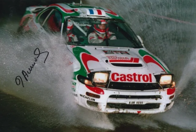 Didier Auriol Hand Signed 12x8 Photo - Rally Autograph 12.