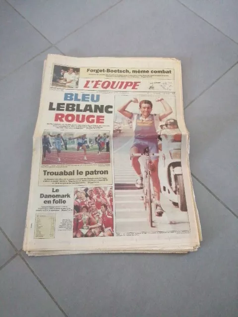 Journal L'équipe Juin 1992, Luc Leblanc, Cyclisme, Football Euro, Virenque