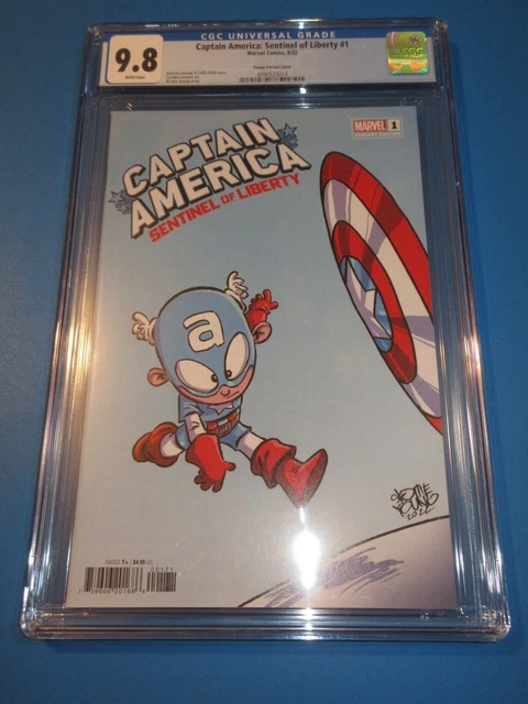 Captain America Sentinel of Liberty #1 Young Variant GC 9.8 NM/M Gorgeous Gem