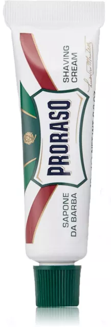 Proraso Shaving Cream Soap Eucalyptus & Menthol - Travel Shave Cream 10ml