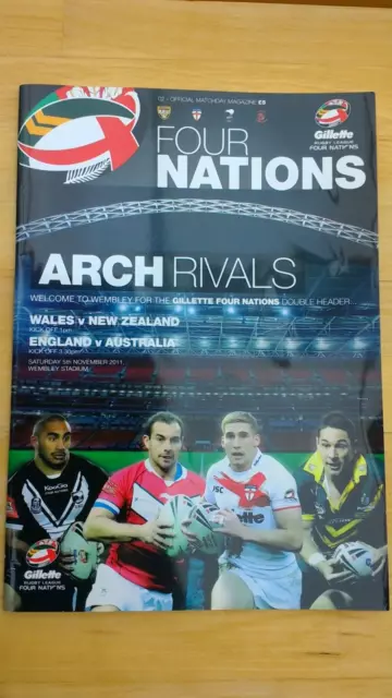 2011 Four Nations England V Australia, Wales V Nz, Rugby International Programme