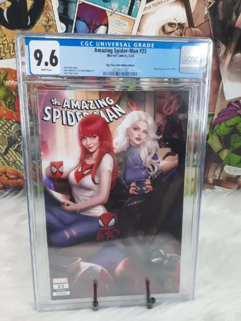 The Amazing Spider-Man 23 EXCLUSIVE 🕷️ LTD Ariel Diaz CGC 9.6 MJ BLACK CAT🔥