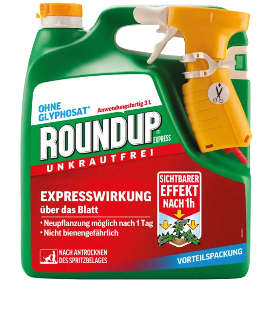 Roundup Unkrautfrei Express Sprühsystem 3l | Unkrautvernichter