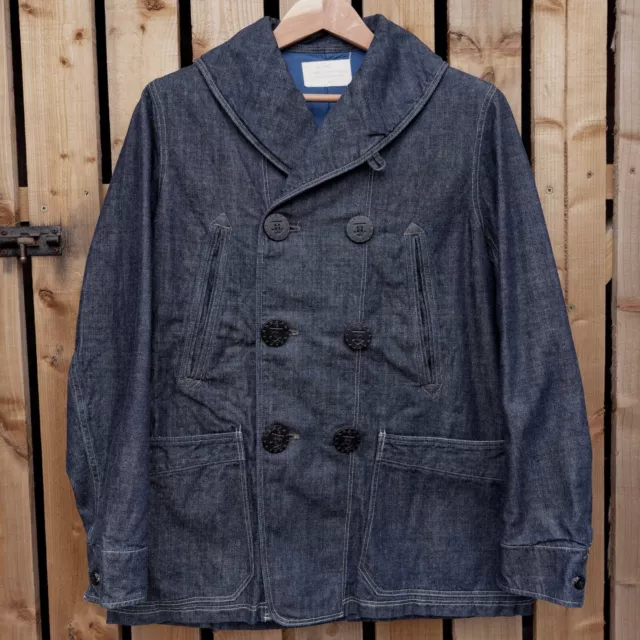 Freewheelers 1920 U.S. Navy Double Breasted Shawl Collar Coat