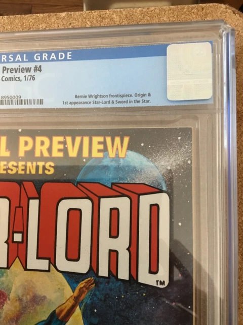 CGC 8.5 MARVEL  PREVIEW STARLORD 1st appearance 1976 GOTG future hero 3