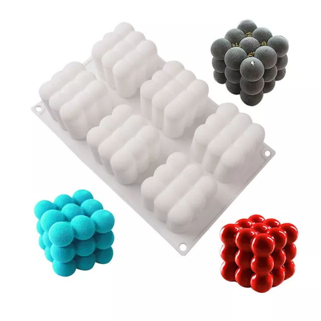 Easy-to-clean Silicone Plaster Candle Mold Craft Beautiful Candles At Home White