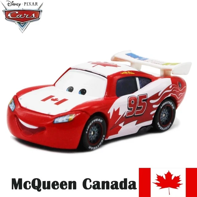 MATTEL MCQUEEN DISNEY Movie Cars NO.95 Canada 155 Diecast Toys Car New