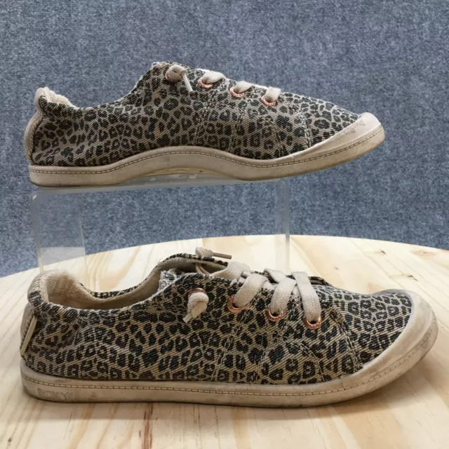 ROXY SHOES WOMENS 8.5 Bayshore III Sneaker Brown Canvas Low Top Round ARJS600418 17.54 PicClick